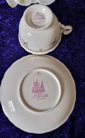 Image 6 of Ridgway Union Wreath Shape teacup and saucer