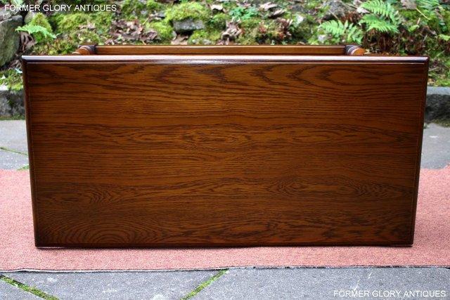 Image 8 of OLD CHARM LIGHT OAK TWO DRAWER COFFEE TABLE TV MEDIA STAND