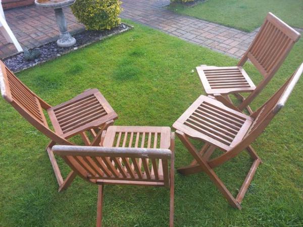 Image 3 of Hardwood foldable garden chairs