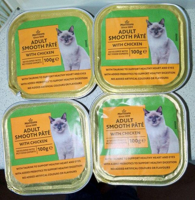 Preview of the first image of 25 Morrisons cat pate1pouch Felix 6 tiger 1 vital tin10nuris.