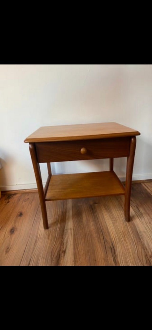 Preview of the first image of Pair of vintage bedside tables.