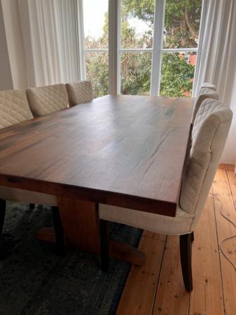 Image 3 of Solid Wood (French Oak) Dining Room Table 6-8 Seater