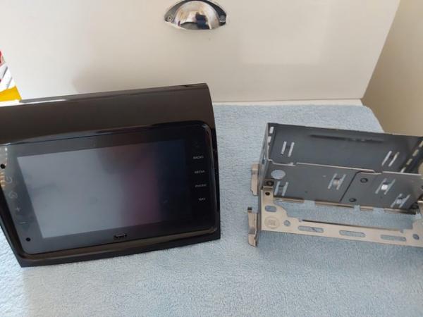 Image 2 of Double Din head unit radio and sat nav out of 21 plate van