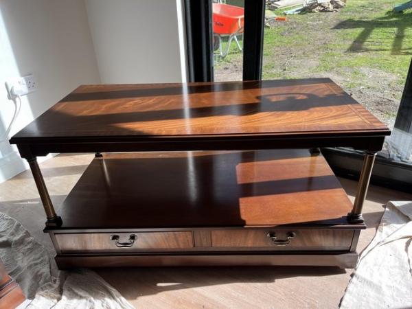 Image 3 of Strongbow Furniture coffee / lounge table with 2 drawers