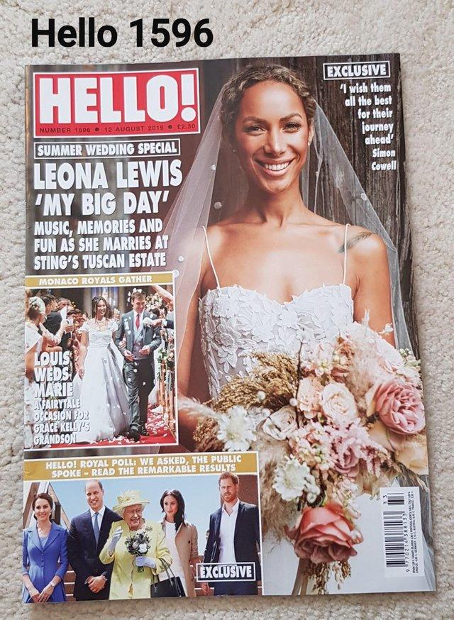 Preview of the first image of Hello Magazine 1596 -Summer Weddings:Leona Lewis/Monaco Loui.