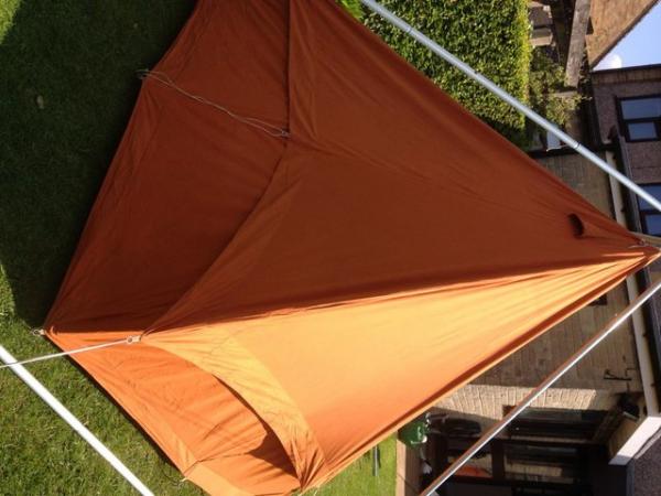 Image 1 of BLACKS canvas tent.. original A  frame... ground fly sheet