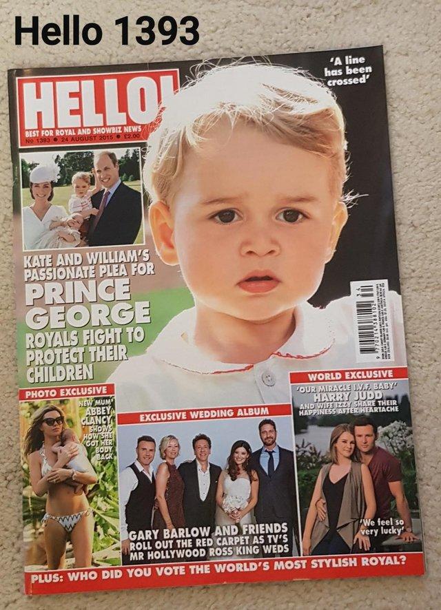 Preview of the first image of Hello Magazine 1393 - Prince George - Fight to Protect Child.