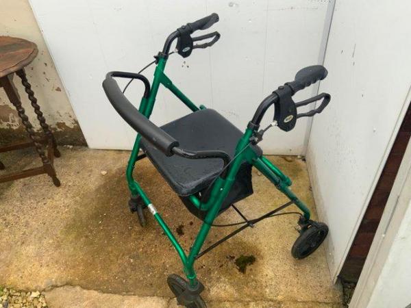 Image 1 of Days trolley aid with seat and underneath storage
