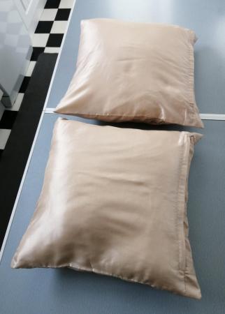 Image 2 of 2 Beige Cushions 39cm Square Each.