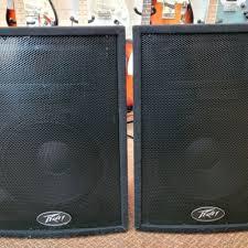 Image 1 of Peavey pro 12s  speakers x2 Cabs  500 watts each