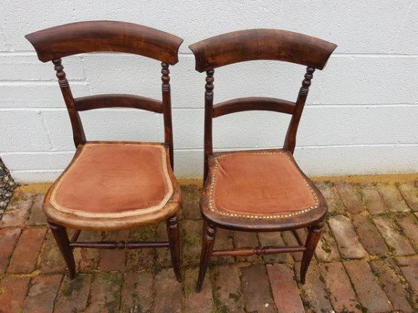 Image 2 of Two vintage hall/bedroom chairs
