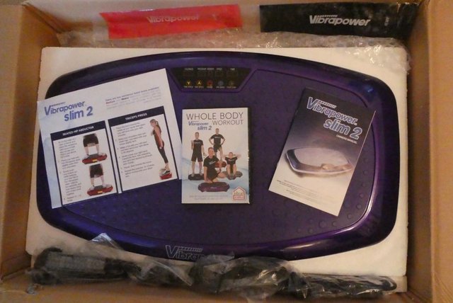 Preview of the first image of FREE ! Vibrapower Slim 2 Plus Power Vibration Plate - Purple.