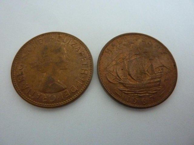 Preview of the first image of Queen Elizabeth II Bronze Half-pennies.