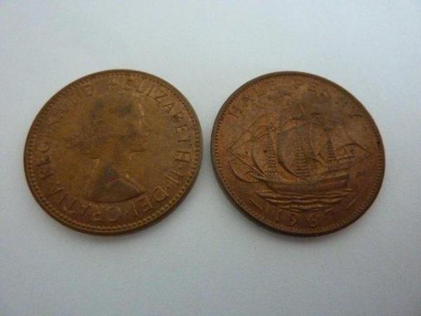 Image 1 of Queen Elizabeth II Bronze Half-pennies