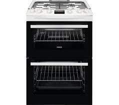 Image 1 of ZANUSSI 60CM WHITE GAS COOKER-DOUBLE OVEN-CATALYTIC LINERS-