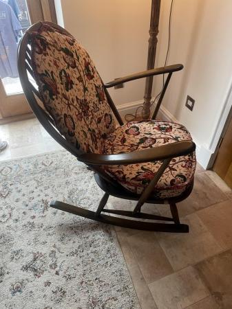 Image 3 of Vintage Ercol Rocking Chair mid century modern