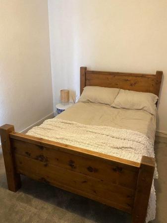 Image 2 of Oak double bed for sale, great condition.