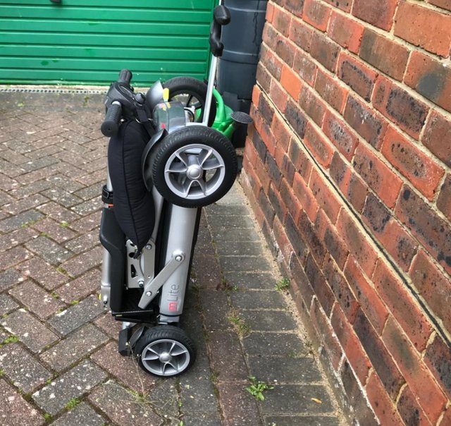Preview of the first image of MLITE light weight folding mobility scooter good as new.