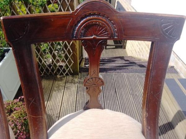 Image 2 of Antique Vintage Dining Chairs x 4