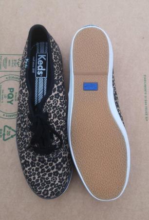Image 3 of Keds women's cheetah leopard print sneakers trainers, rare