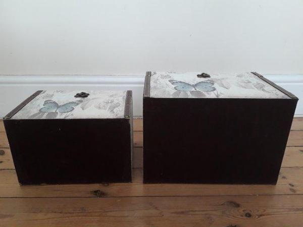 Image 6 of SET OF TWO STORAGE BOXES / TRUNKS