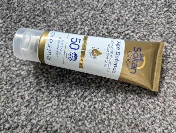 Image 1 of Boots Soltan Once Age Defence Facial Sun Care Cream