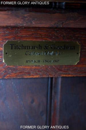 Image 28 of A TITCHMARSH AND GOODWIN OAK BENCH BOX SETTLE PEW ARMCHAIR