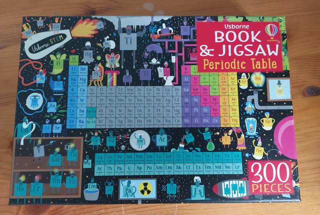 Preview of the first image of Usbourne Book and Jigsaw periodic table,  brand new.
