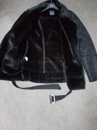 Image 3 of Ladies Black suede jacket size 10