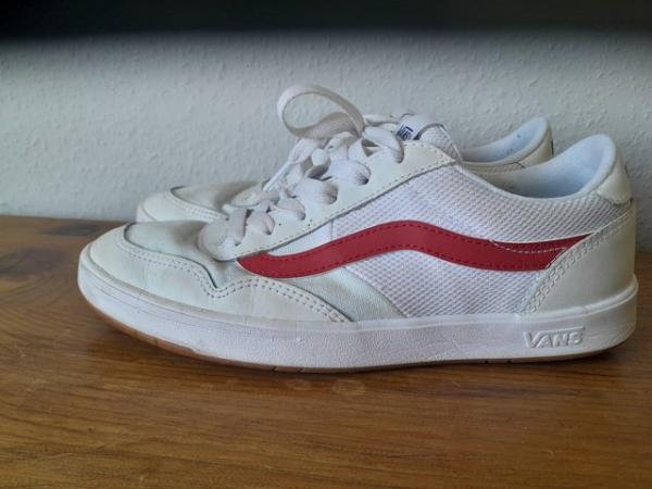 Image 2 of Vans White and Red. Size 8.