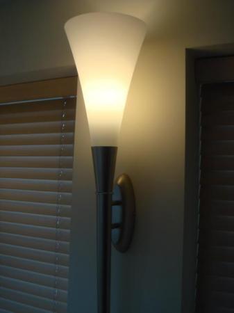 Image 3 of Torchiere Wall Lights Uplighters Metal & Glass Top Quality