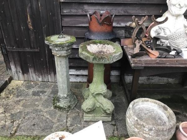 Image 2 of Original Victorian sandstone bird feeder/bath
