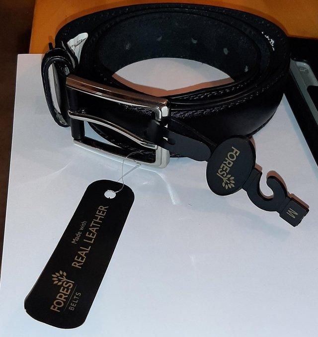 Preview of the first image of FOREST LEATHERBELT(BLACK) BRAND NEW..