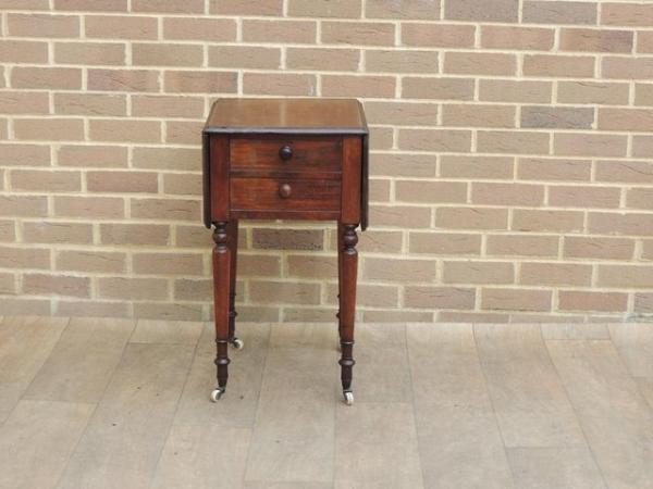 Image 2 of Edwardian Extendable Side Table (UK Delivery)