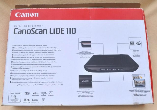 Preview of the first image of SCANNER (A4) FLATBED - CANON CANOSCAN LIDE 110.