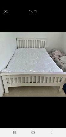 Image 1 of Marks and Spencer wooden double bed frame