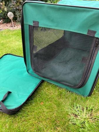 Image 3 of Pet carrier with zipped access, and compact carrier case.