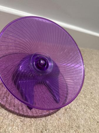 Image 2 of Purple silent hamster wheel