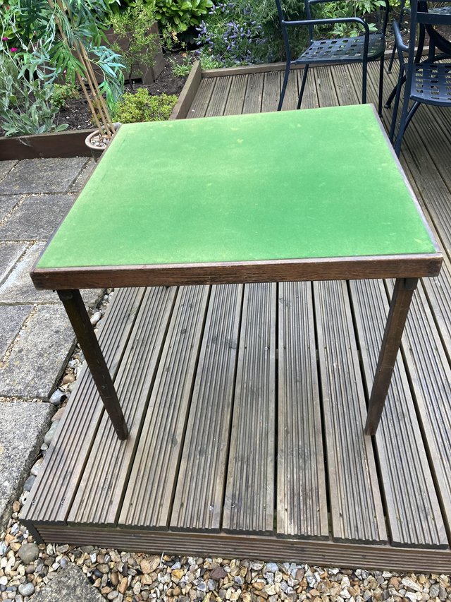 Preview of the first image of Vintage Card or Bridge Table (used).