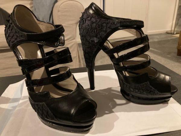 Image 2 of Size 4 Jason Wu black high heel shoes