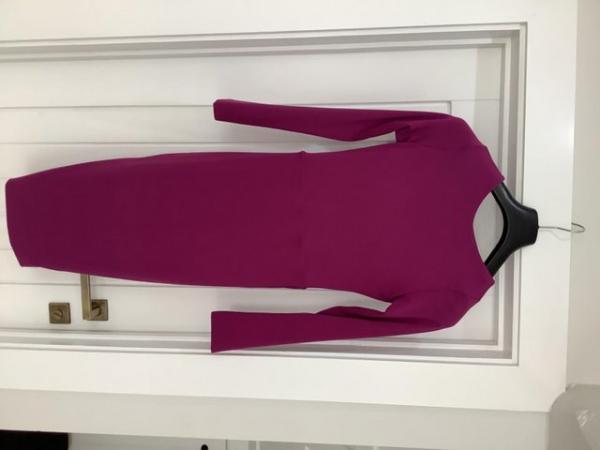 Image 2 of Gorgeous Couture plum fitted backless evening dress size 12