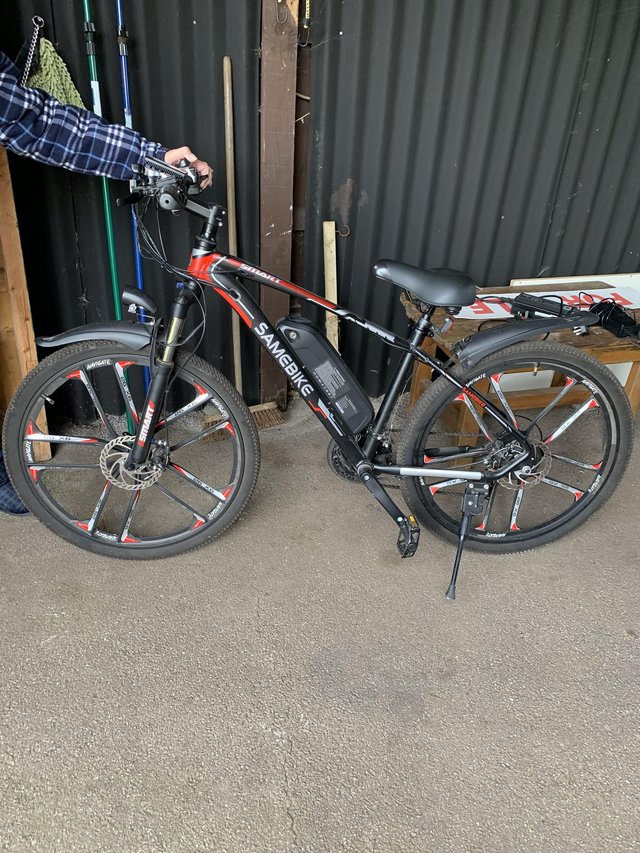 Preview of the first image of Same bike man’s electric bike 26” wheels.