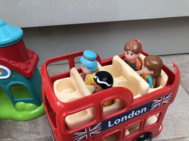 Preview of the first image of ELC HappyLand Village, Red Bus & Accessories.