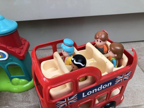 Image 1 of ELC HappyLand Village, Red Bus & Accessories