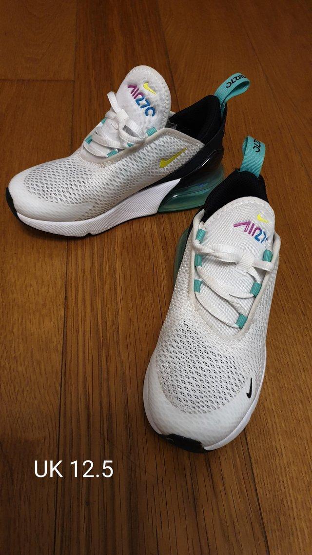 Preview of the first image of Girls Nike Air 270 Trainers UK 12.5.