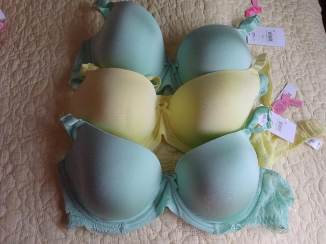Preview of the first image of SIZE 38C NEW WITH TAGS SOFT CUP BRA'S-SEVERAL SHADES.
