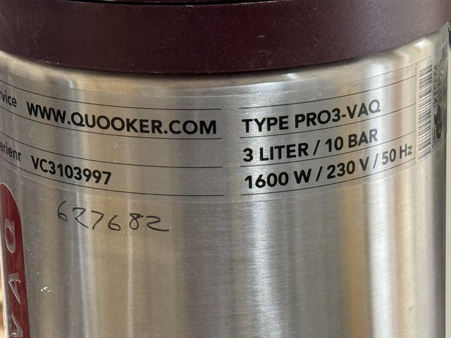 Preview of the first image of Quooker Pro3 instant hot water tap with scale control unit.