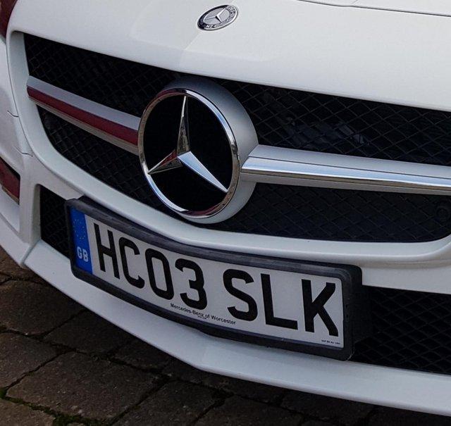 Preview of the first image of MERCEDES SLK REGISTRATION ON RETENTION FOR QUICK TRANSFER.