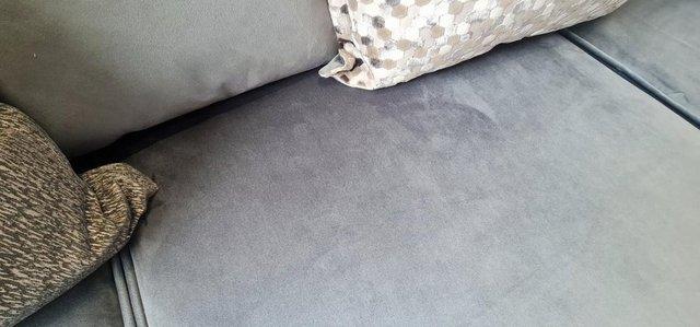 Image 6 of Titan corner sofa in Festival Steel/Grey Mix fabric