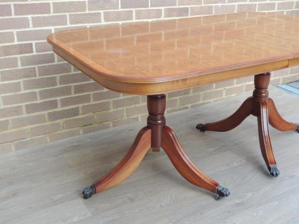 Image 2 of Burr Wood Extendable Foldable Dining Table (UK Delivery)